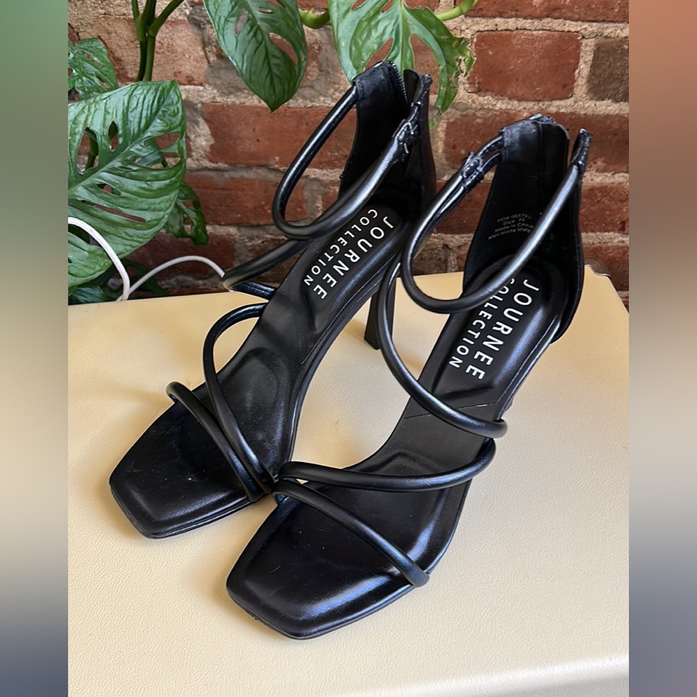 Strappy Black Heels